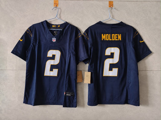 LOS ANGELES CHARGERS ELIJAH MOLDEN DARK BLUE JERSEY
