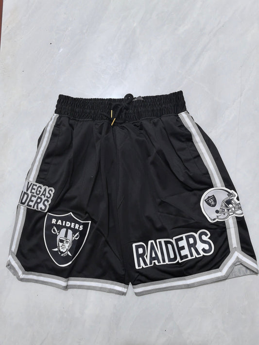 LAS VEGAS RAIDERS BLACK SHORTS