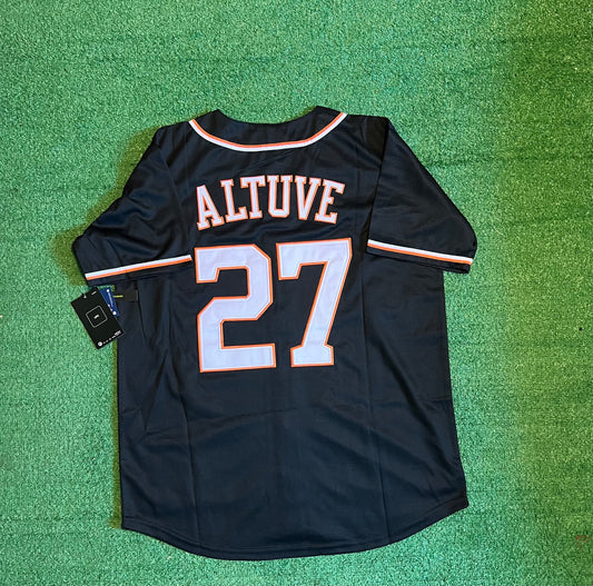 HOUSTON ASTROS JOSE ALTUVE BLACK JERSEY