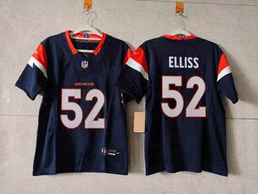 DENVER BRONCOS JONAH ELLISS BLUE JERSEY