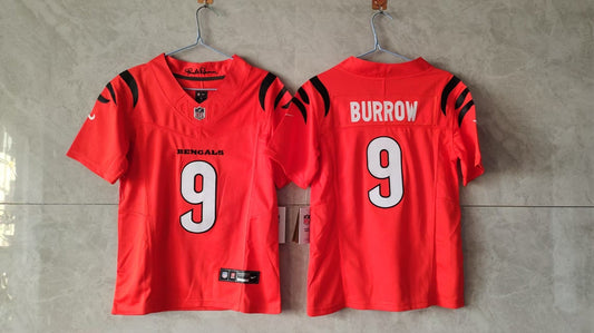 Cincinnati Bengals Joe Burrow Orange Jersey