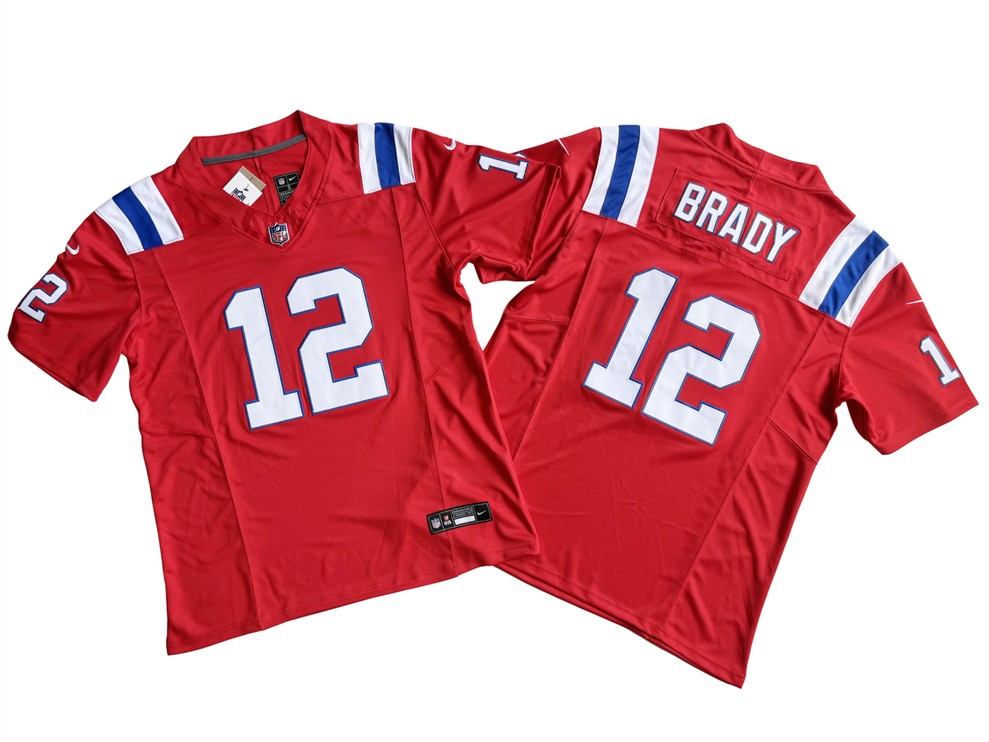 NEW ENGLAND PATRIOTS TOM BRADY RED VINTAGE JERSEY