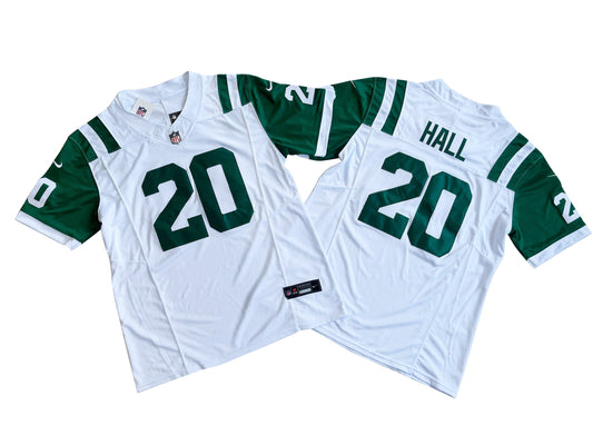 NEW YORK JETS BREECE HALL WHITE JERSEY