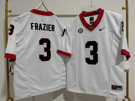 GEORGIA BULLDOGS NATE FRAZIER WHITE JERSEY
