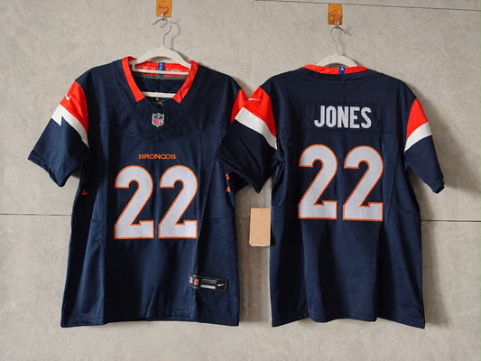 DENVER BRONCOS MARCUS JONES BLUE JERSEY