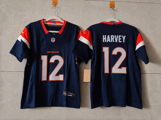 DENVER BRONCOS RJ HARVEY BLUE JERSEY