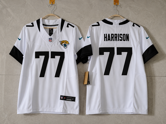 JACKSONVILLE JAGUARS ANTON HARRISON WHITE JERSEY