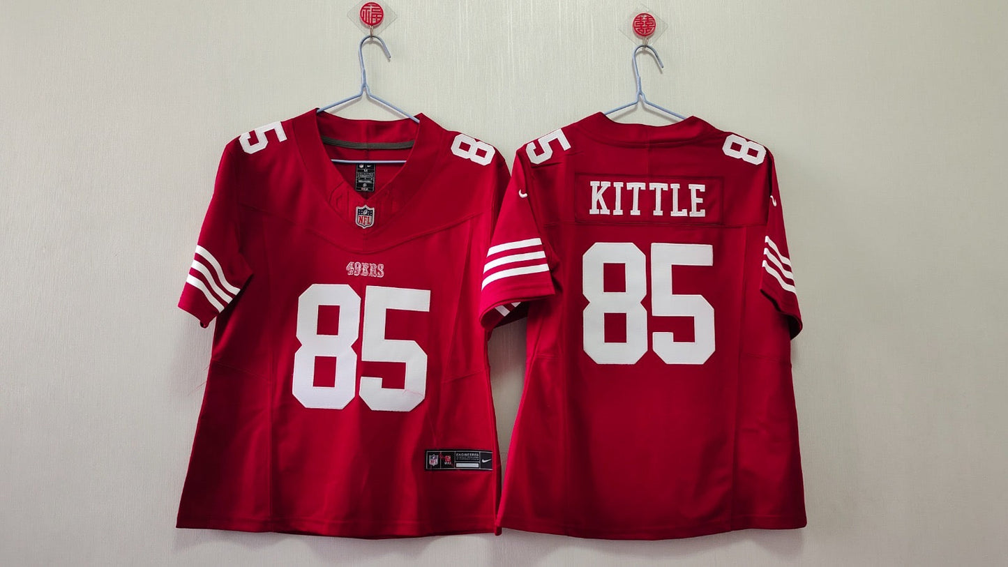 SAN FRANCISCO 49ERS GEORGE KITTLE RED JERSEY