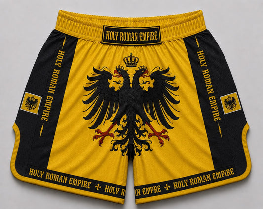 Holy Roman Empire satin Muay Thai shorts