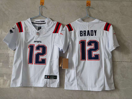 New England Patriots Tom Brady White Jersey