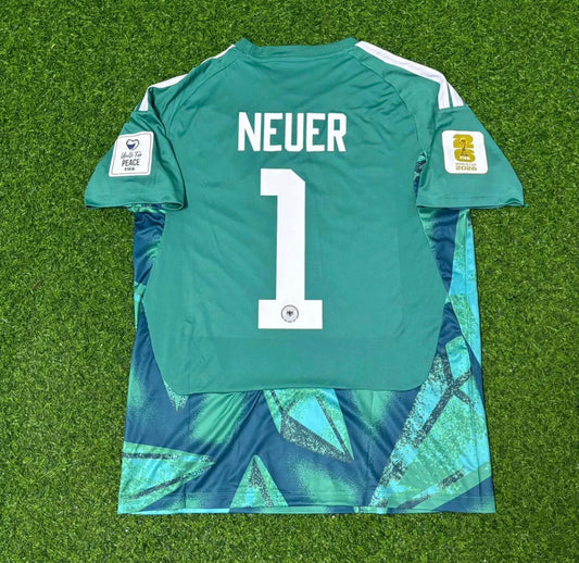 2026 WORLD CUP MANUEL NEUER TEAM GERMANY BLUE JERSEY
