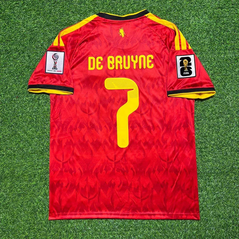 2026 WORLD CUP KEVIN DE BRUYNE TEAM BELGIUM RED JERSEY