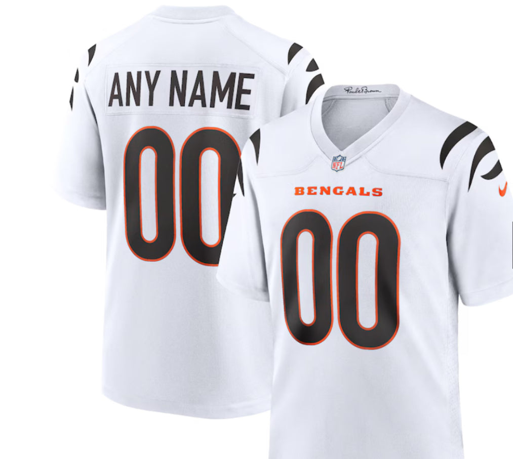 Cincinnati Bengals Nike Alternate Game Custom Jersey - White