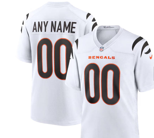 Cincinnati Bengals Nike Alternate Game Custom Jersey - White