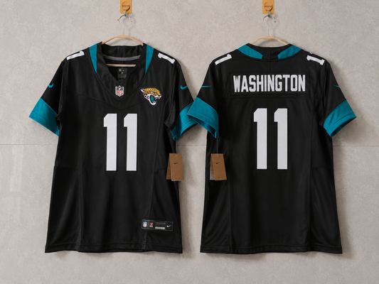 JACKSONVILLE JAGUARS PARKER WASHINGTON BLACK JERSEY