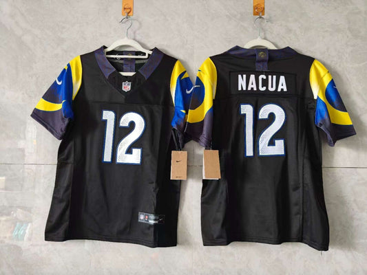 Los Angeles Rams Puka Nacua Black Jersey