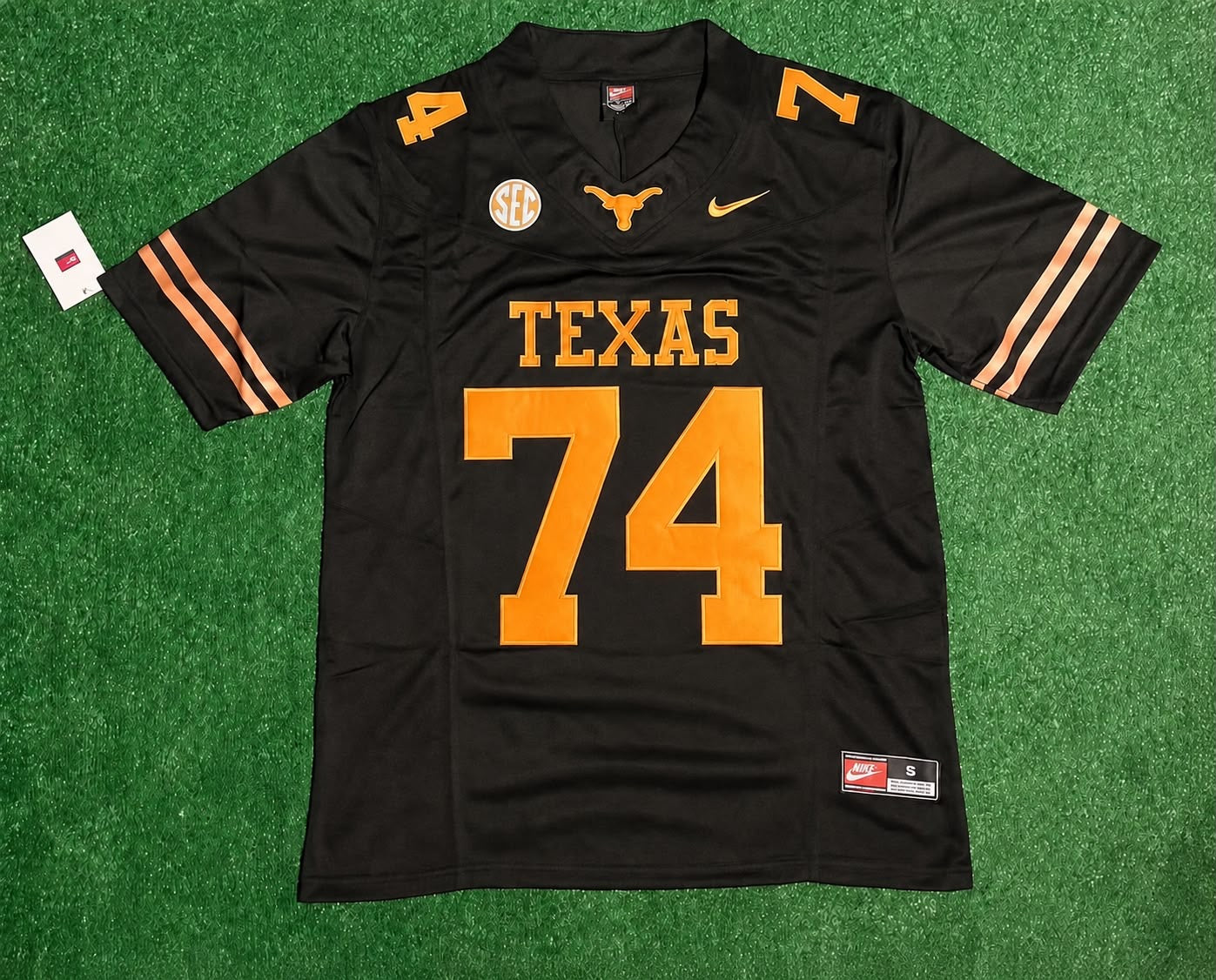 TEXAS LONGHORNS TREVOR GOOSBY BLACK JERSEY