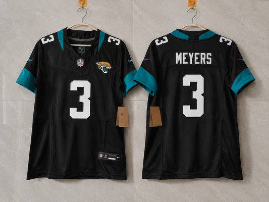 JACKSONVILLE JAGUARS JAKOBI MEYERS BLACK JERSEY