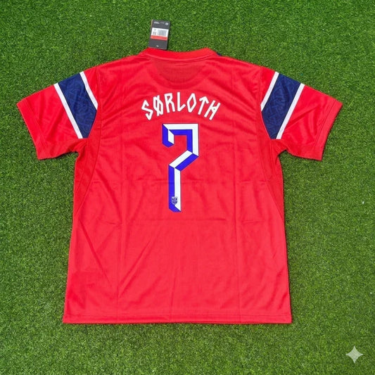 2026 WORLD CUP ALEXANDER SORLOTH TEAM NORWAY RED JERSEY