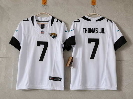 JACKSONVILLE JAGUARS BRIAN THOMAS JR WHITE JERSEY