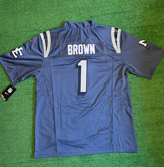 NEW ENGLAND PATRIOTS AJ BROWN RIVALRY JERSEY