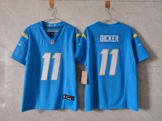 LOS ANGELES CHARGERS CAMERON DICKER BABY BLUE JERSEY