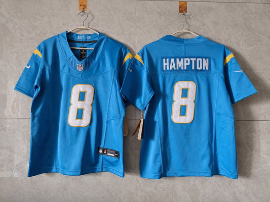LOS ANGELES CHARGERS OMARION HAMPTON BABY BLUE JERSEY