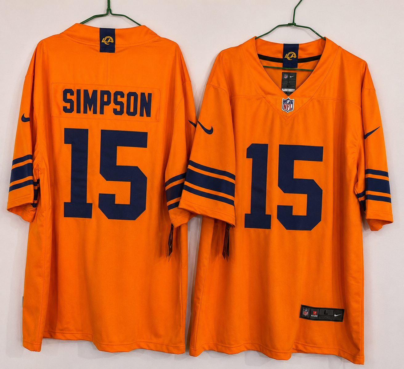 LOS ANGELES RAMS TY SIMPSON ORANGE JERSEY