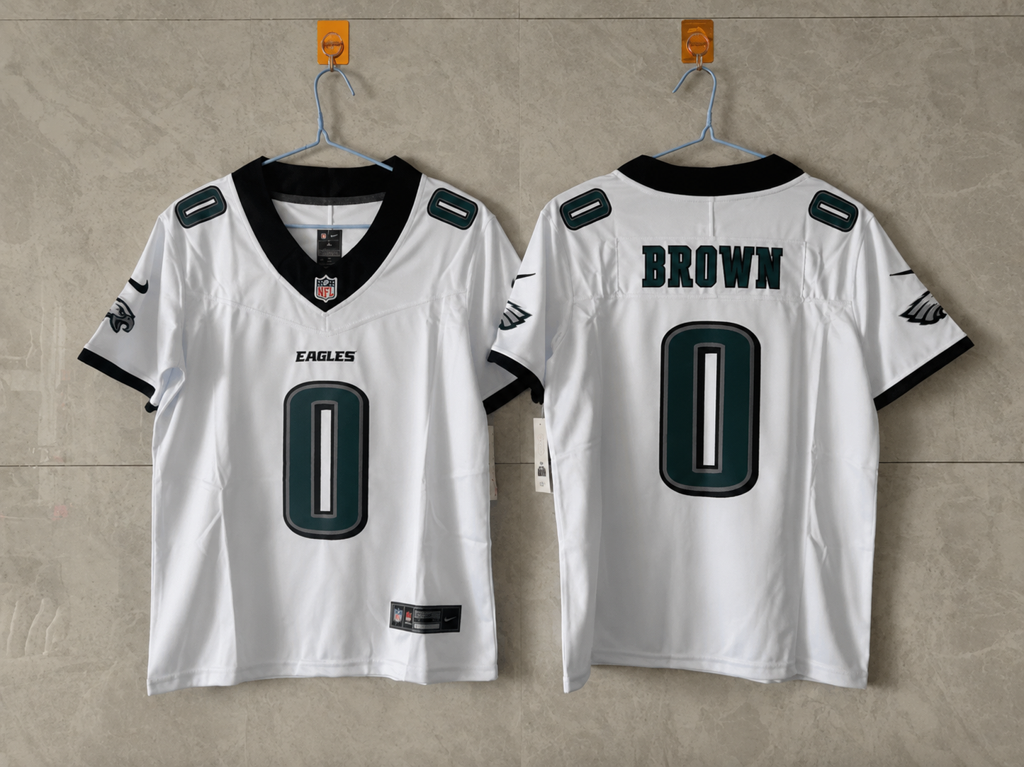 PHILADELPHIA EAGLES HOLLYWOOD BROWN WHITE JERSEY
