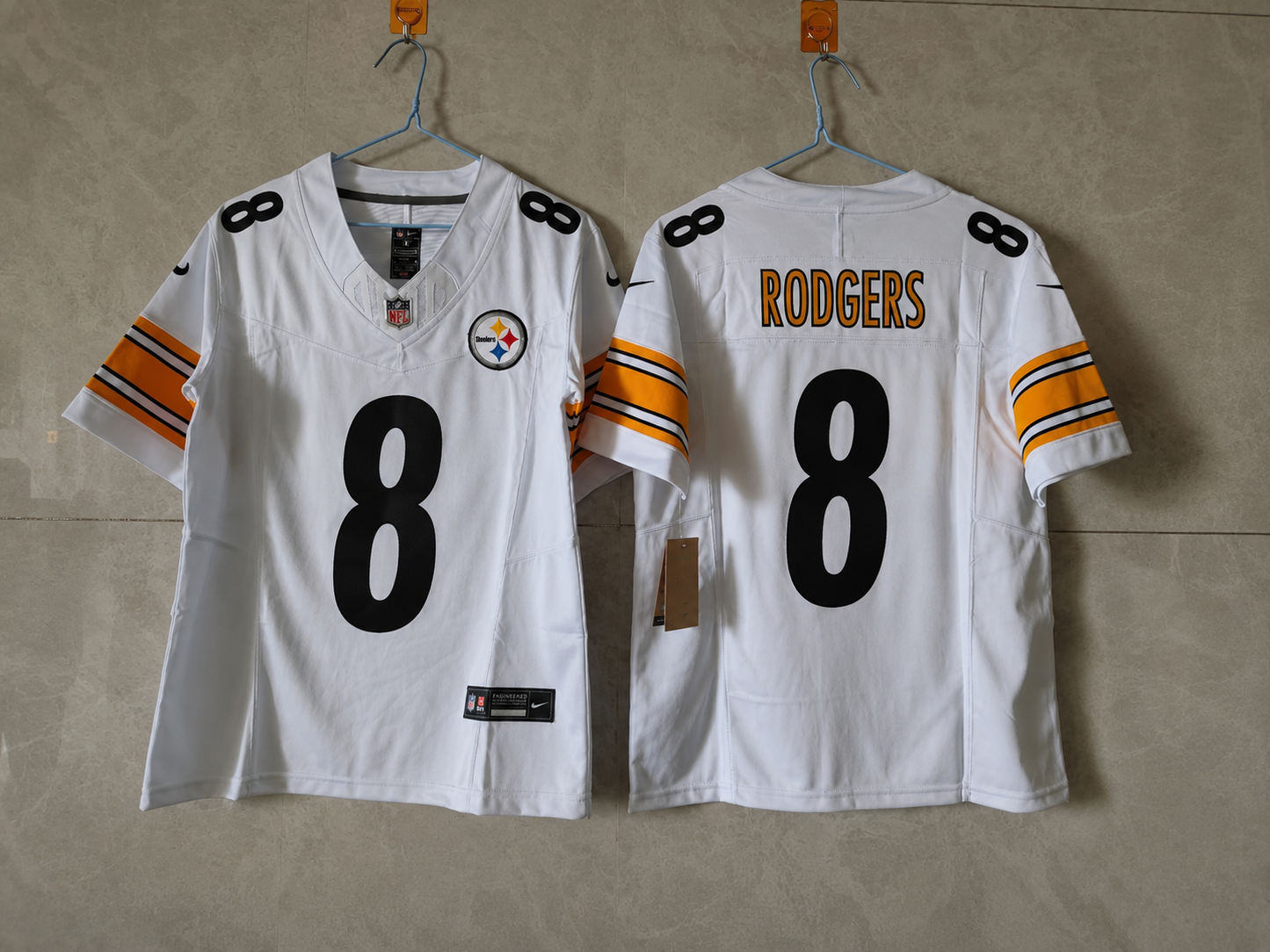PITTSBURGH STEELERS AARON RODGERS WHITE JERSEY