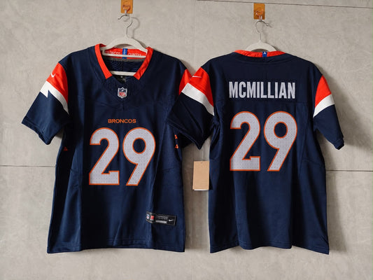 DENVER BRONCOS JA'QUAN MCMILLIAN BLUE JERSEY