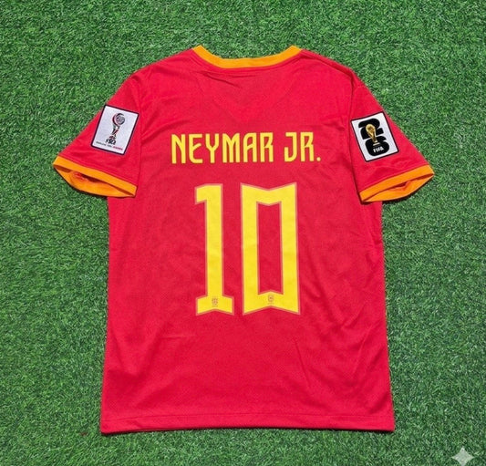 2026 WORLD CUP NEYMAR JR TEAM BRAZIL RED JERSEY