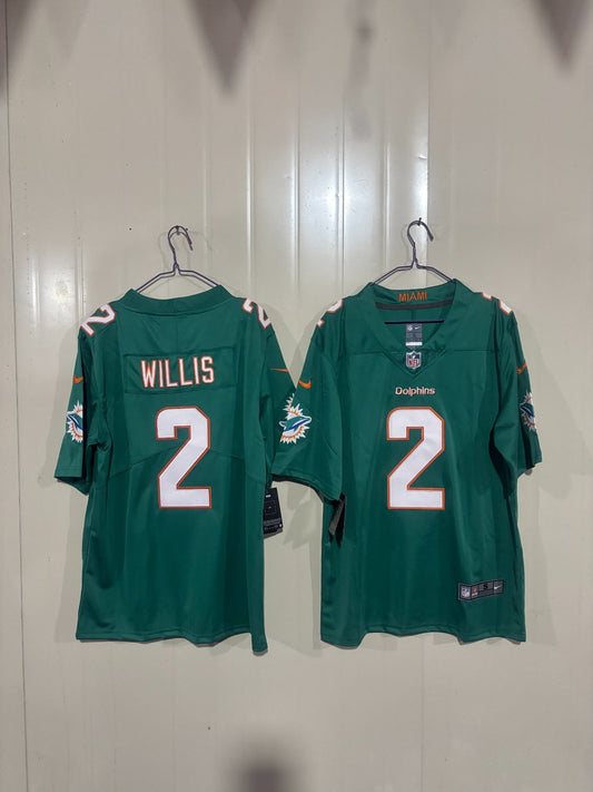 Miami Dolphins Malik Willis Blue Jersey