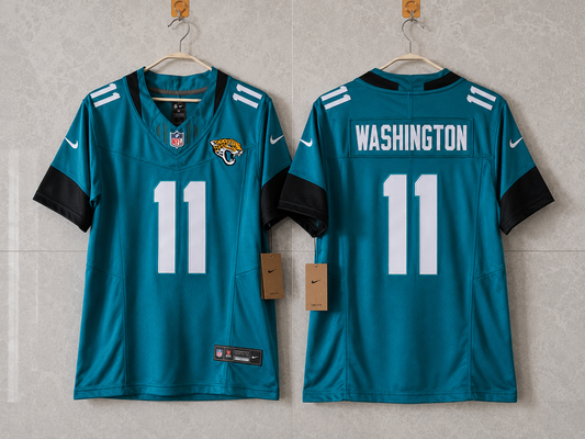 JACKSONVILLE JAGUARS PARKER WASHINHTON BLUE JERSEY