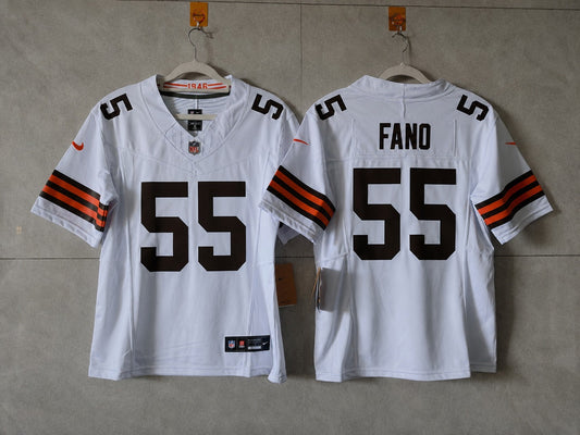 CLEVELAND BROWNS SPENCER FANO WHITE JERSEY ￼