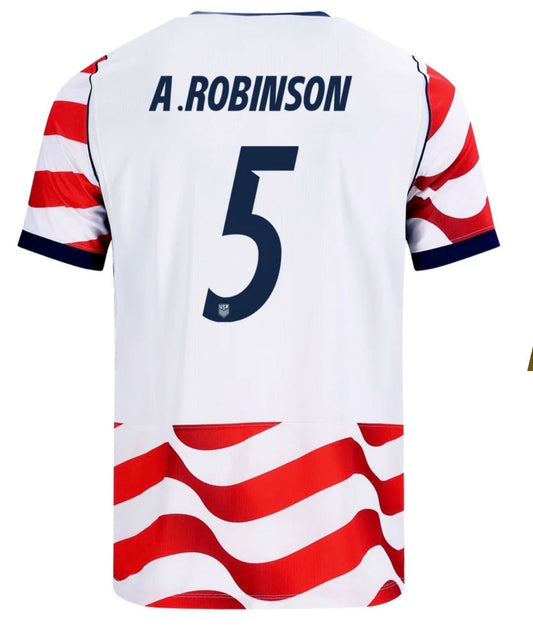 2026 WORLD CUP ANTONEE ROBINSON TEAM USA RED AND WHITE JERSEY