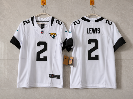 JACKSONVILLE JAGUARS JOURDAN LEWIS WHITE JERSEY
