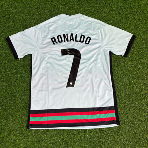 Cristiano Ronaldo Portugal EURO 2020 Retro Away Football Jersey