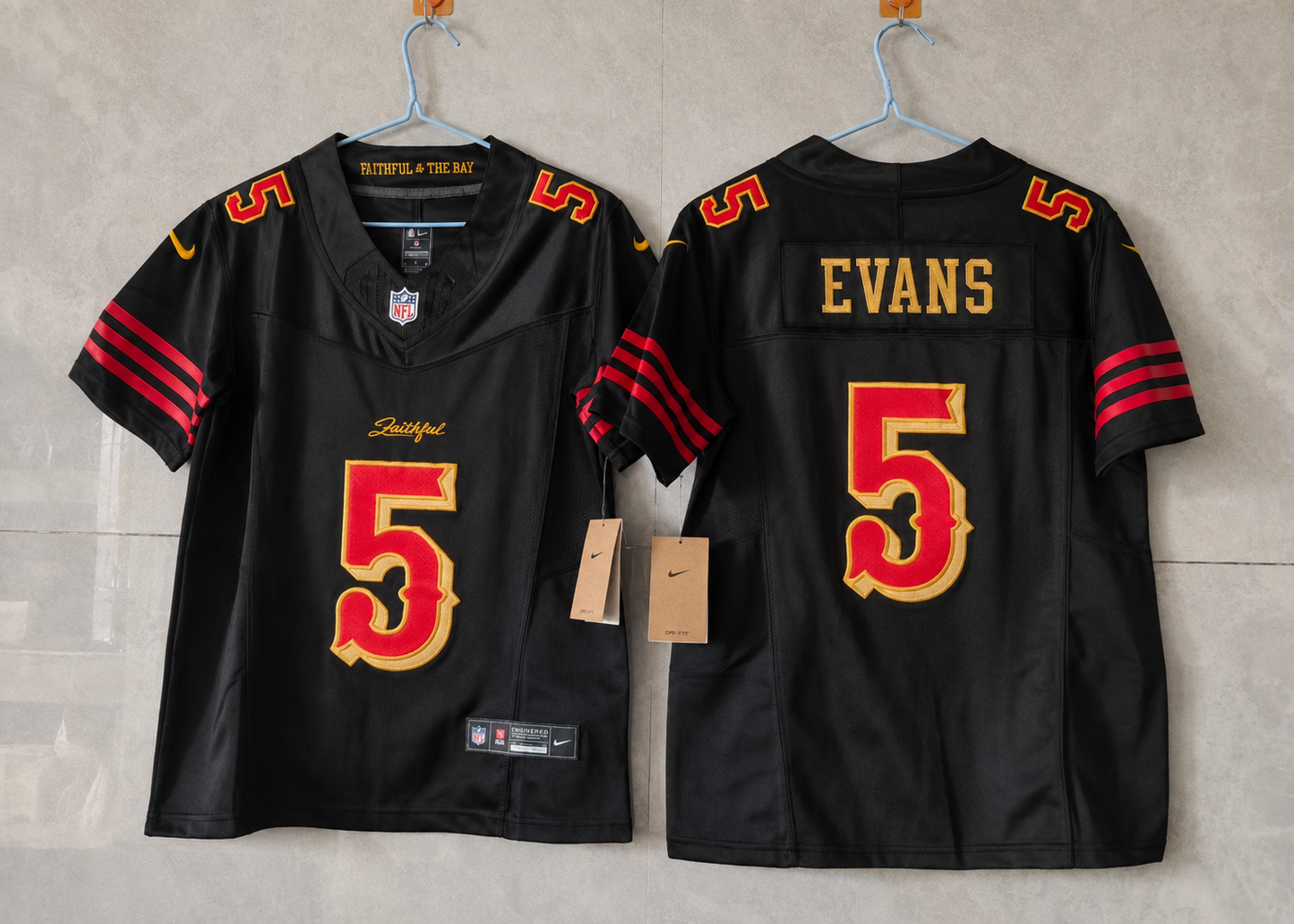 San Francisco 49ers Mike Evans rivalry jersey ￼