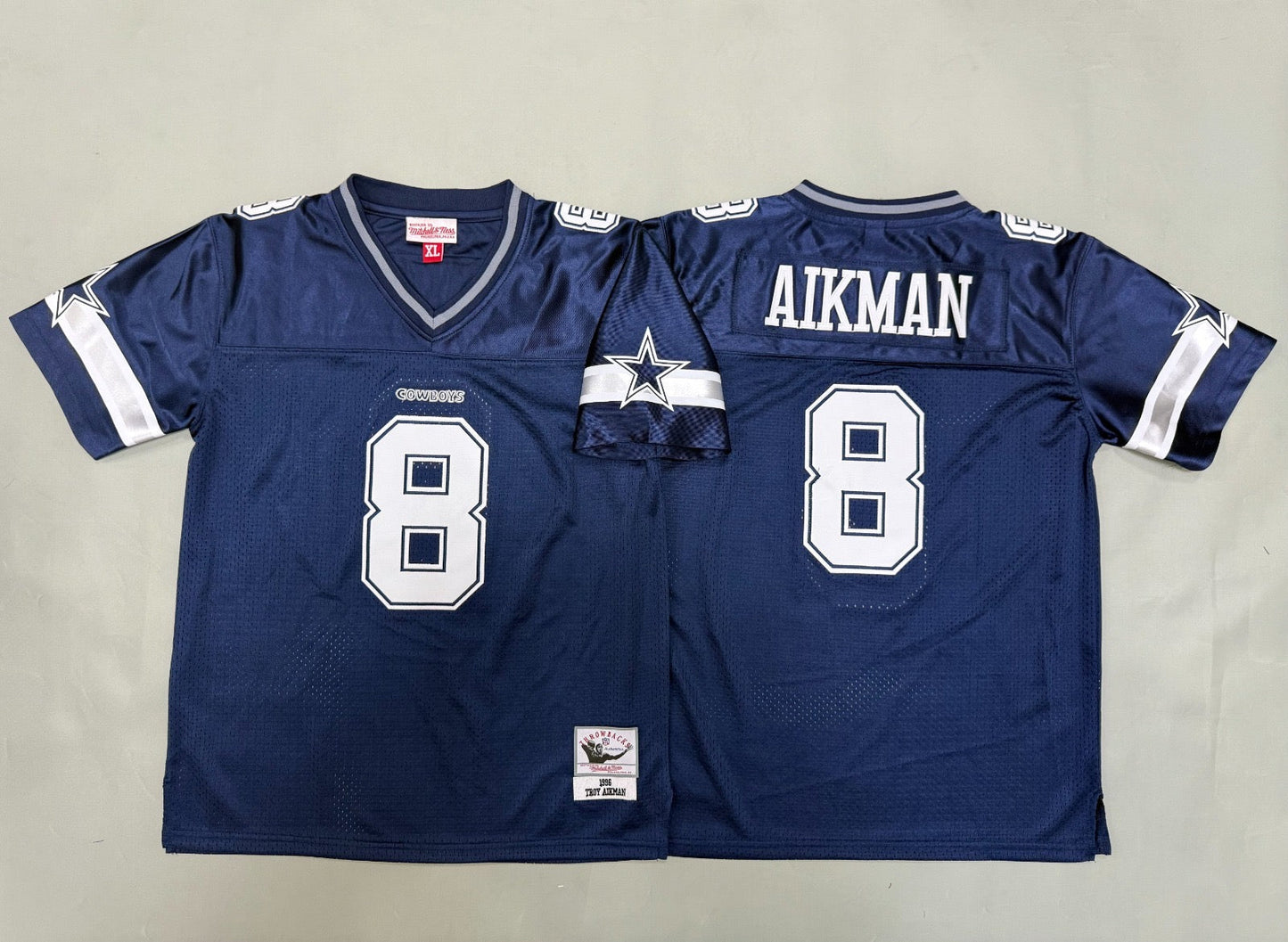 DALLAS COWBOYS TROY AIKMAN BLUE VINTAGE JERSEY