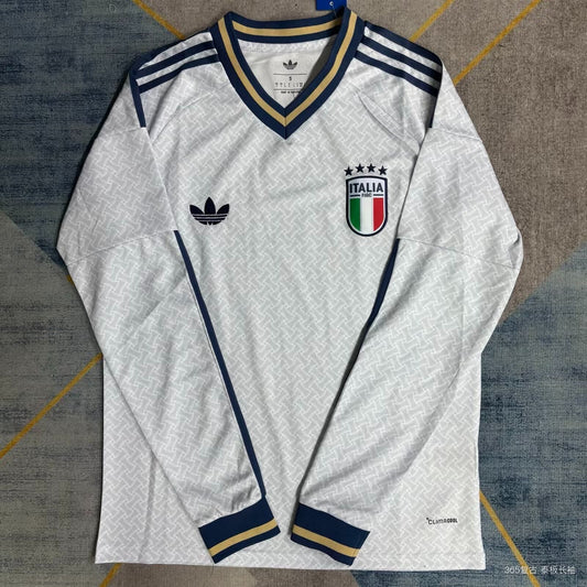 2026 World Cup Team Italy White Long Sleeve Jersey