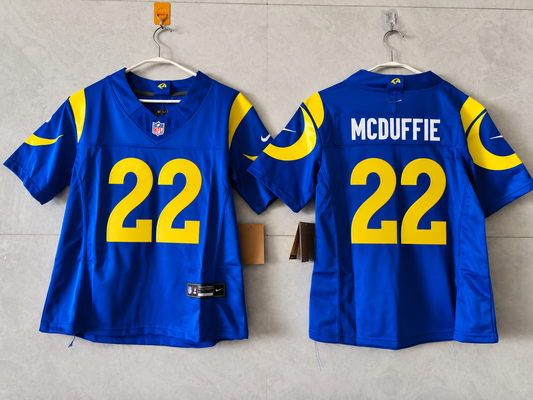 LOS ANGELES RAMS TRENT MCDUFFIE BLUE JERSEY