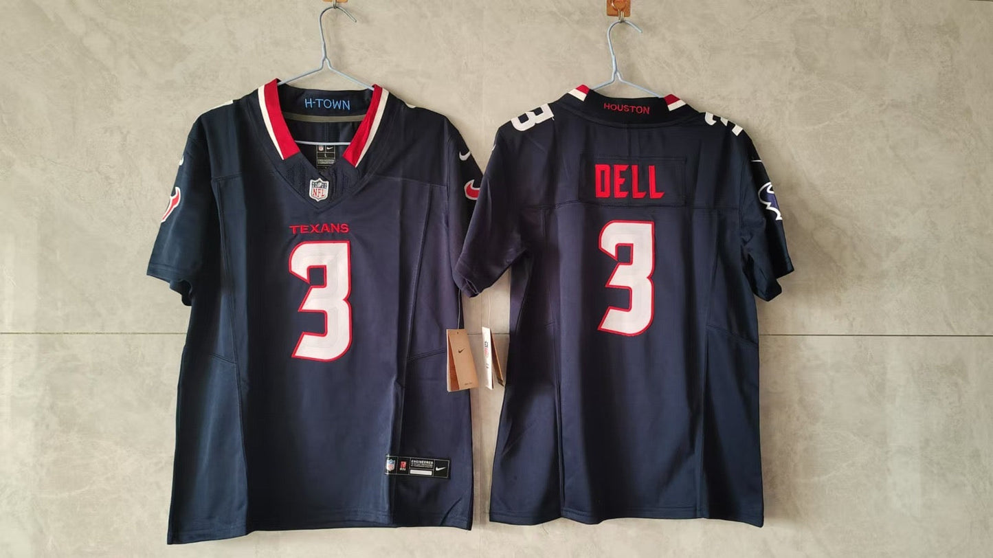 Houston Texans Tank Dell Blue Jersey