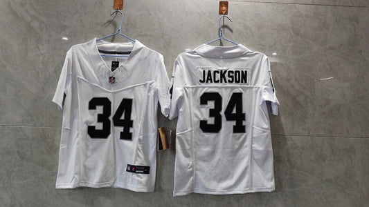 LAS VEGAS BO JACKSON WHITE JERSEY