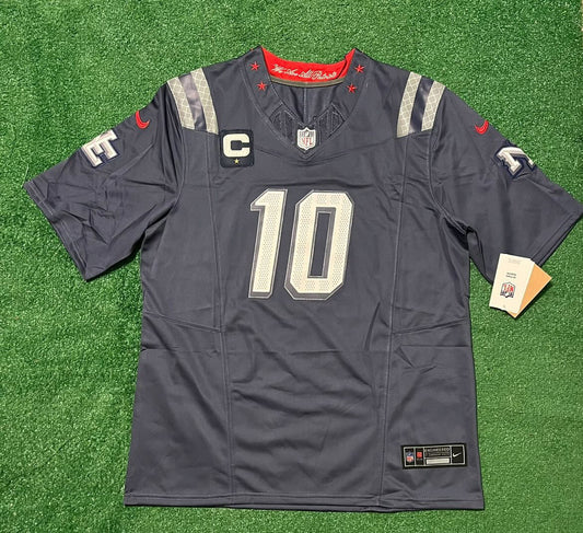 New England Patriots Drake Maye gray jersey ￼