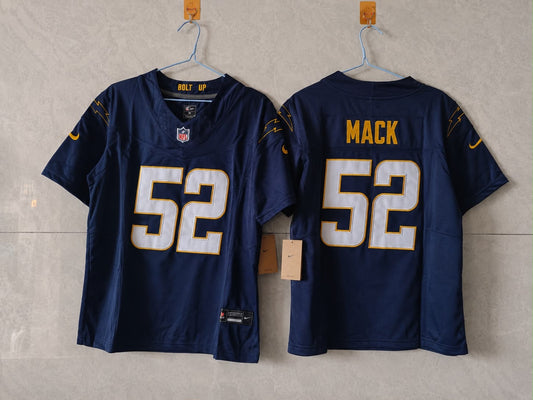 LOS ANGELES CHARGERS KHALIL MACK DARK BLUE JERSEY