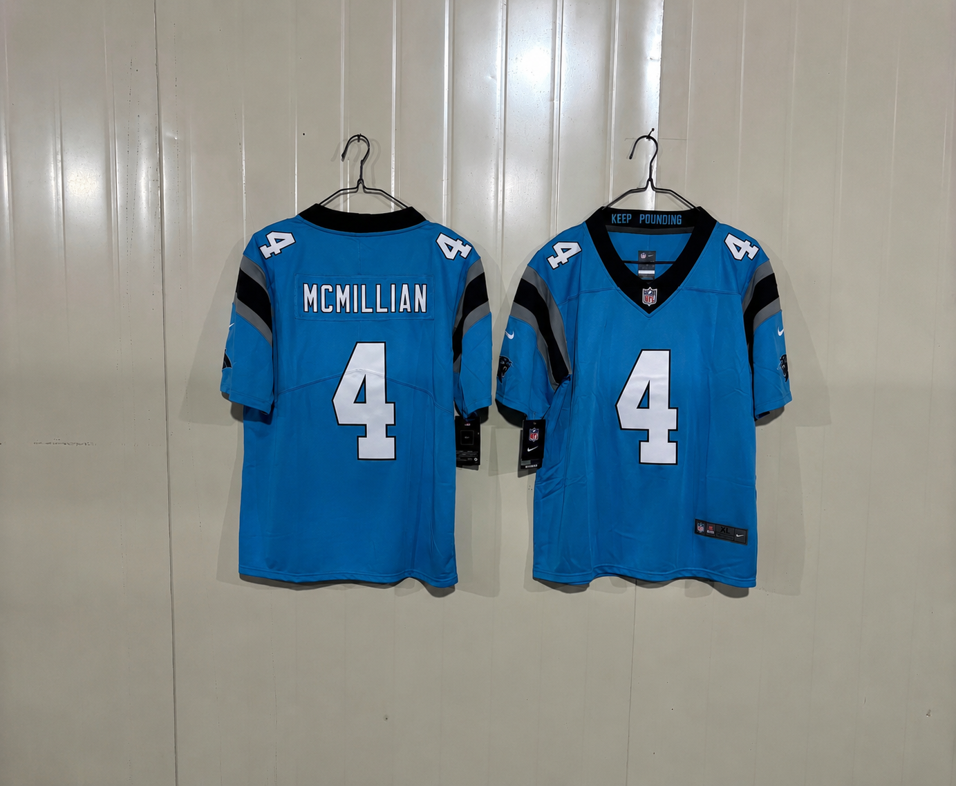 CAROLINA PANTHERS TETAIROA MCMILLIAN BLUE JERSEY
