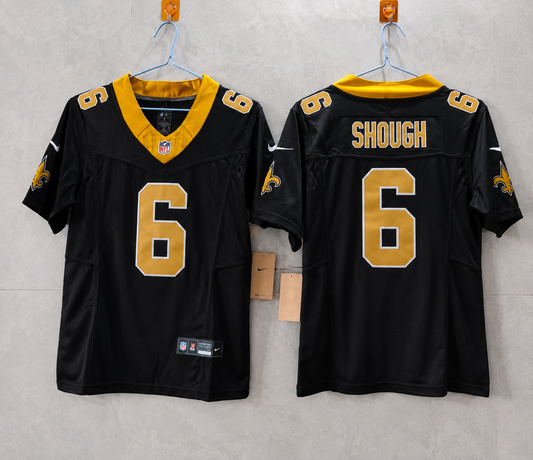 NEW ORLEANS SAINTS TYLER SHOUGH BLACK JERSEY