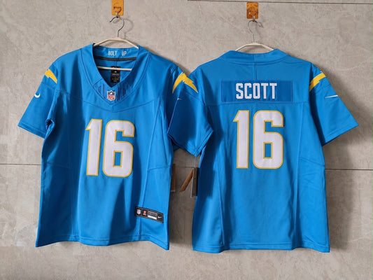LOS ANGELES CHARGERS JK SCOTT BABY BLUE JERSEY