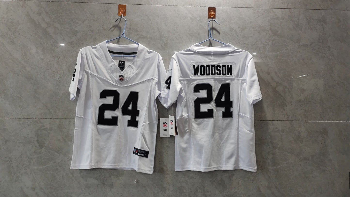 LAS VEGAS CHARLES WOODSON WHITE JERSEY